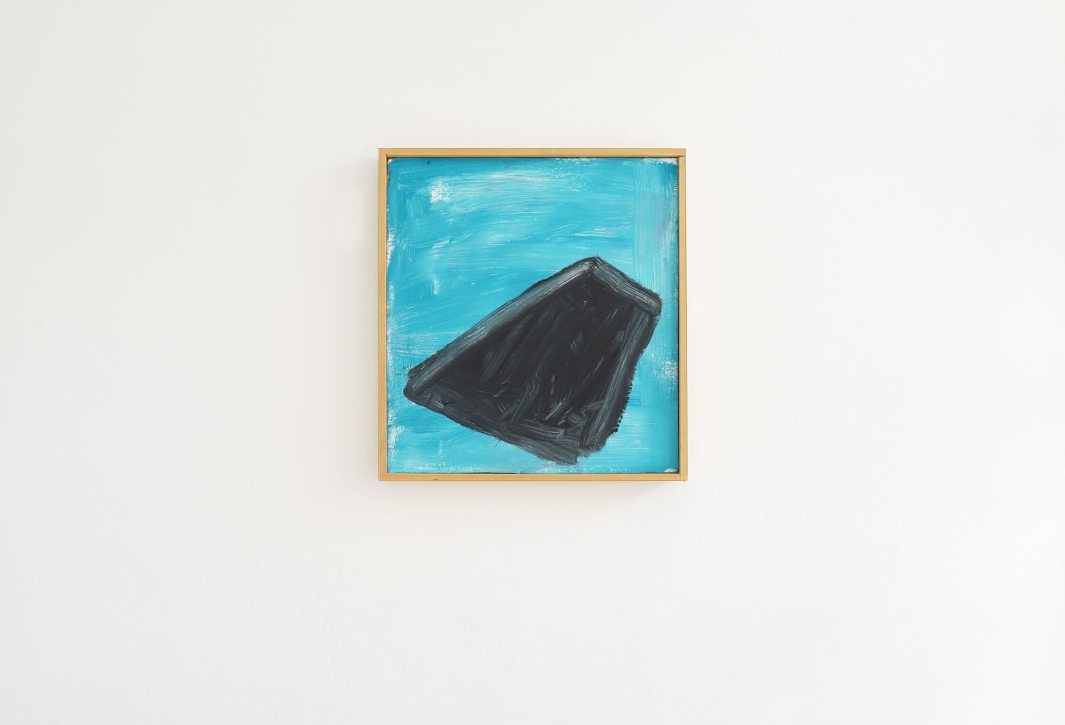 ernst koslitsch artwork shows a blue sky with a black object that could be a UFO