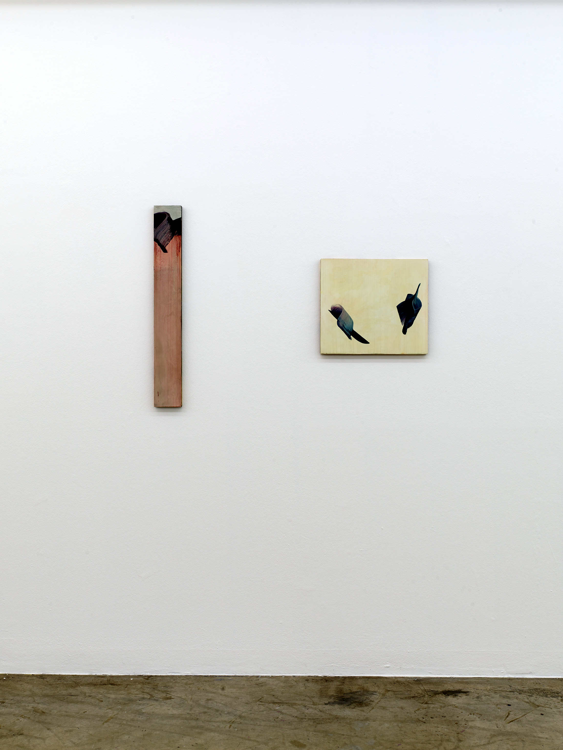 artist, markus saile, two abstract painting, germany