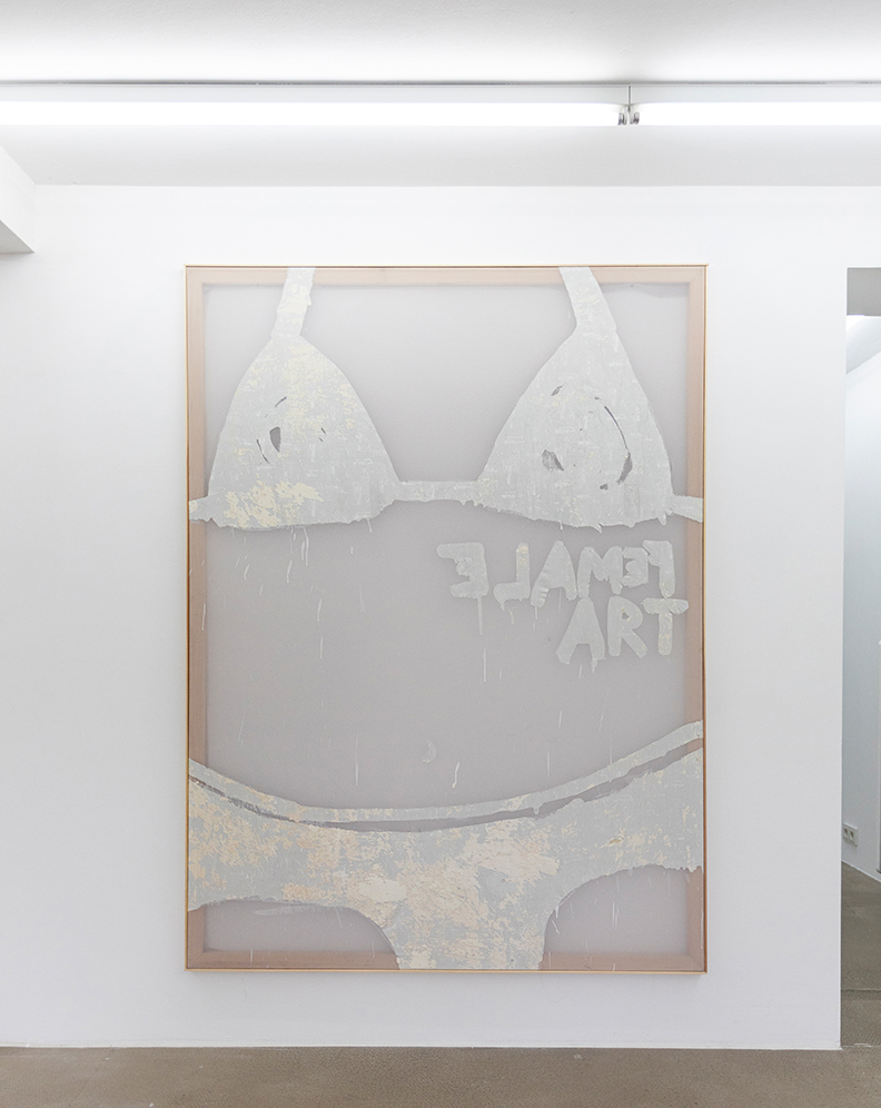 karo kuchar, artist, artwork, contemporary painting, white, installation view, female art, viewing room