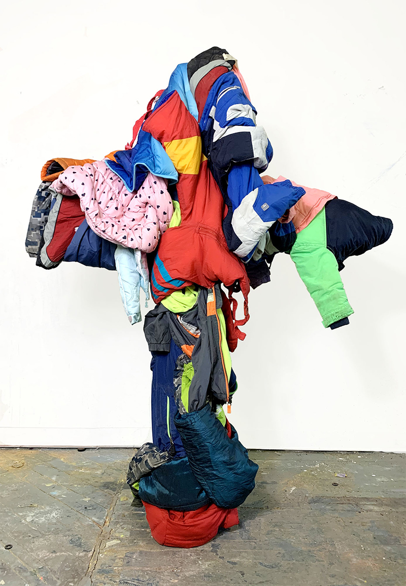 noah kashiani, artist in focus, up-cycled-sculpture, color