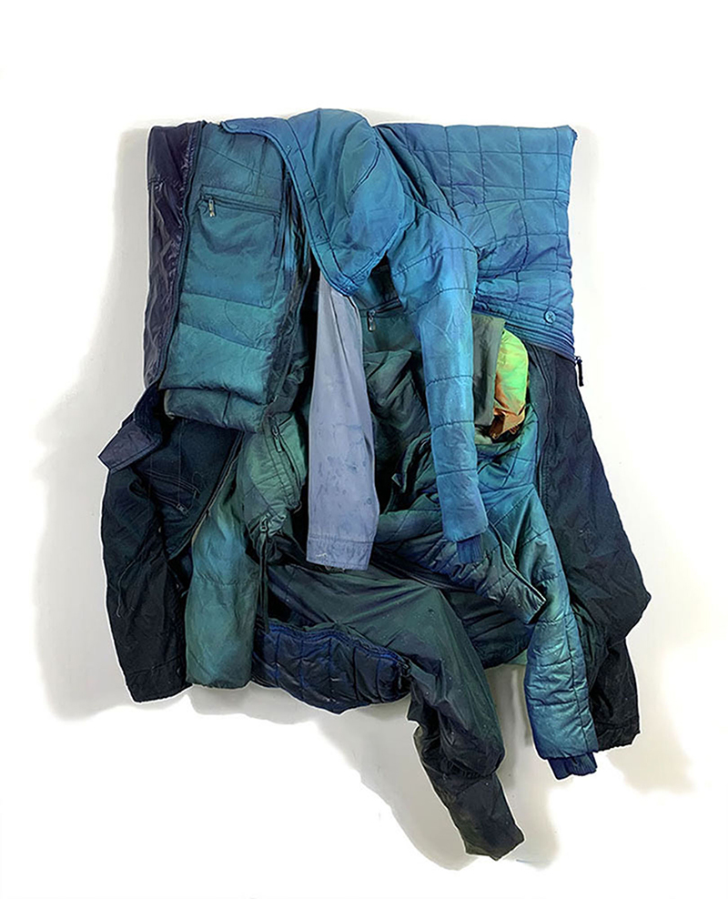 noah kashiani, up-cycled jackets, fashio, art, sculpture, chicago