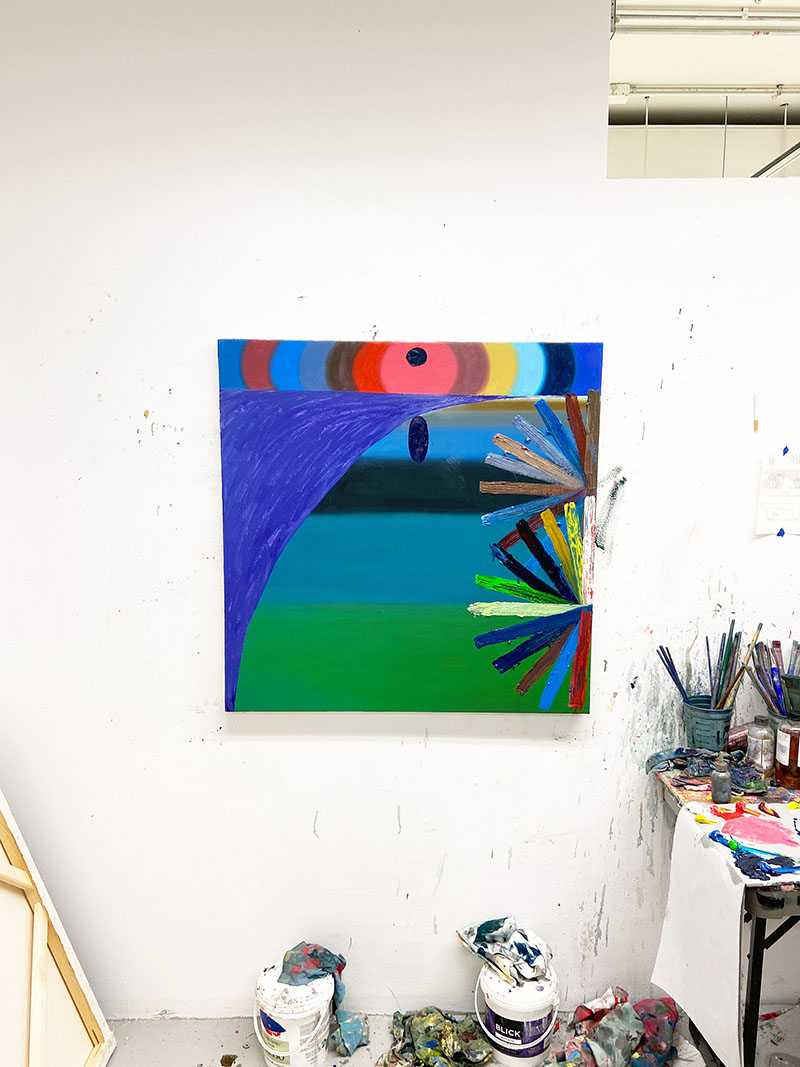 modern, class, collect, young art, authentic, encaustic, material, canvas,
