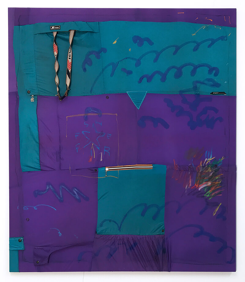 contemporary art, artist, painter, spray paint, rain, bag, sculpture
