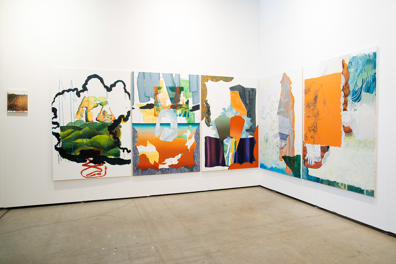 vienna contemporary, art fair, titania seidl, booth, painting