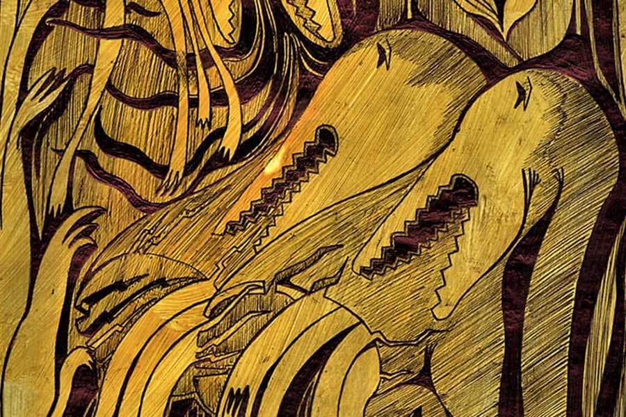 maxime deria, young french artist, artistry, bic pen, illustration, fantasy, motifs, budding talent, spotlight, viewing room, munchies art club, feature, featured