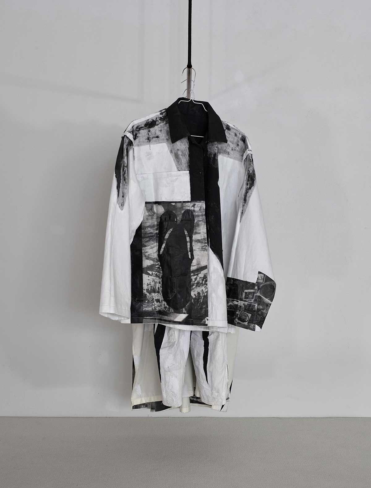 mixed media, aesthetic, process, shapes, pixels, fictitious, modern