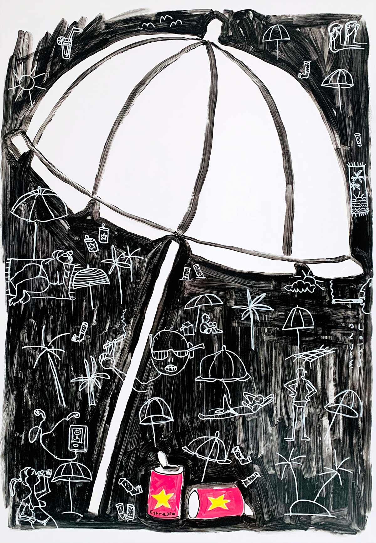 fine arts, secluded, contemporary painting, drawings, zeichnungen