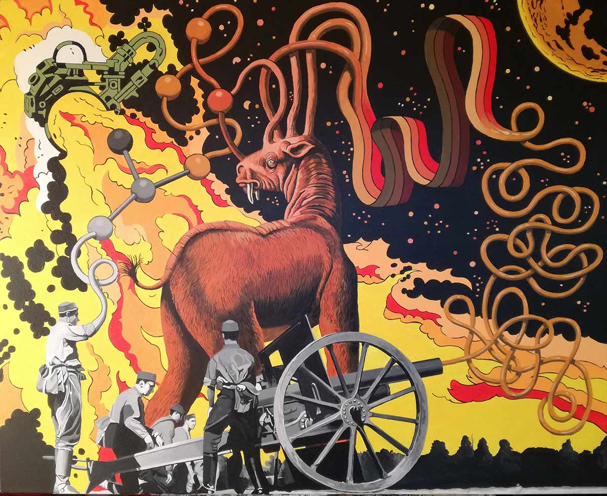 spanish, pop culture, complutense university, fine arts, giant monsters, vintage space crafts,