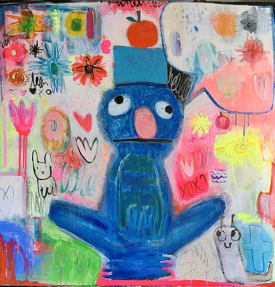 drawing, imagination, inspiration, martian like characters, online viewing room