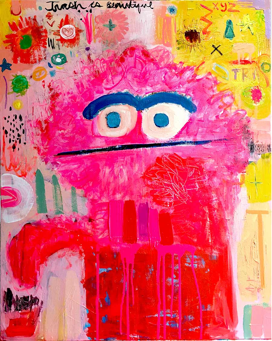 atelier, work space, young art, abstract artworks, toy, acrylic painting,