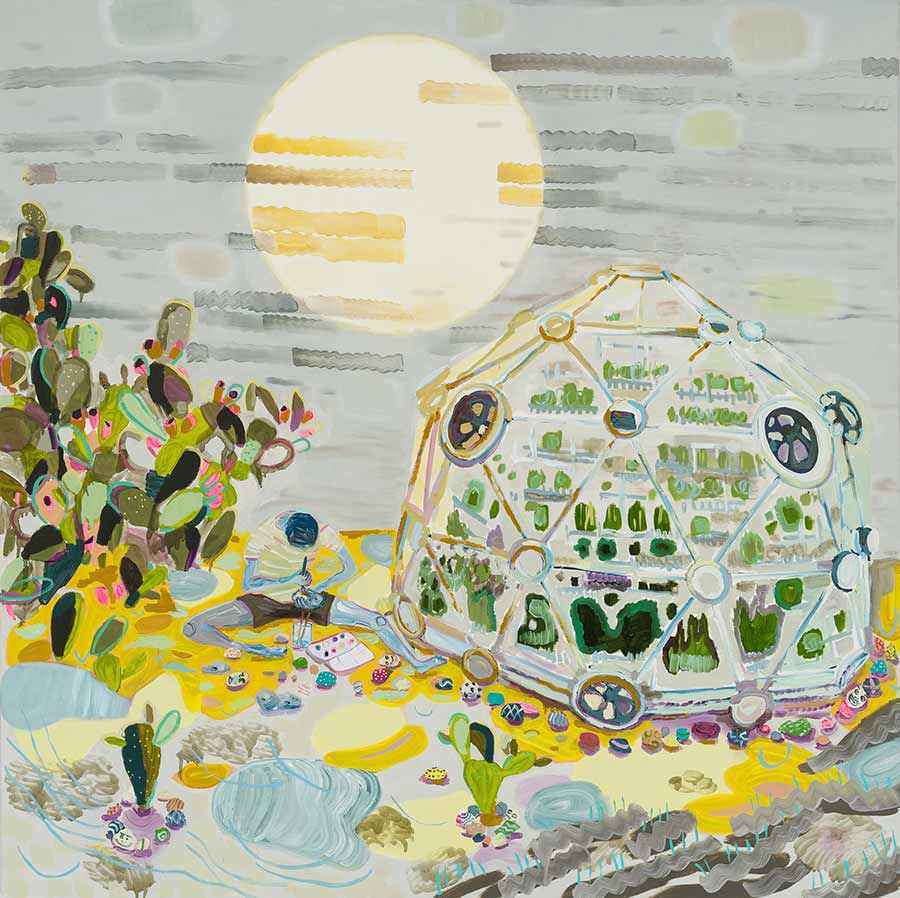 large, brash, strangely beautiful, nature, plants, flower paintings