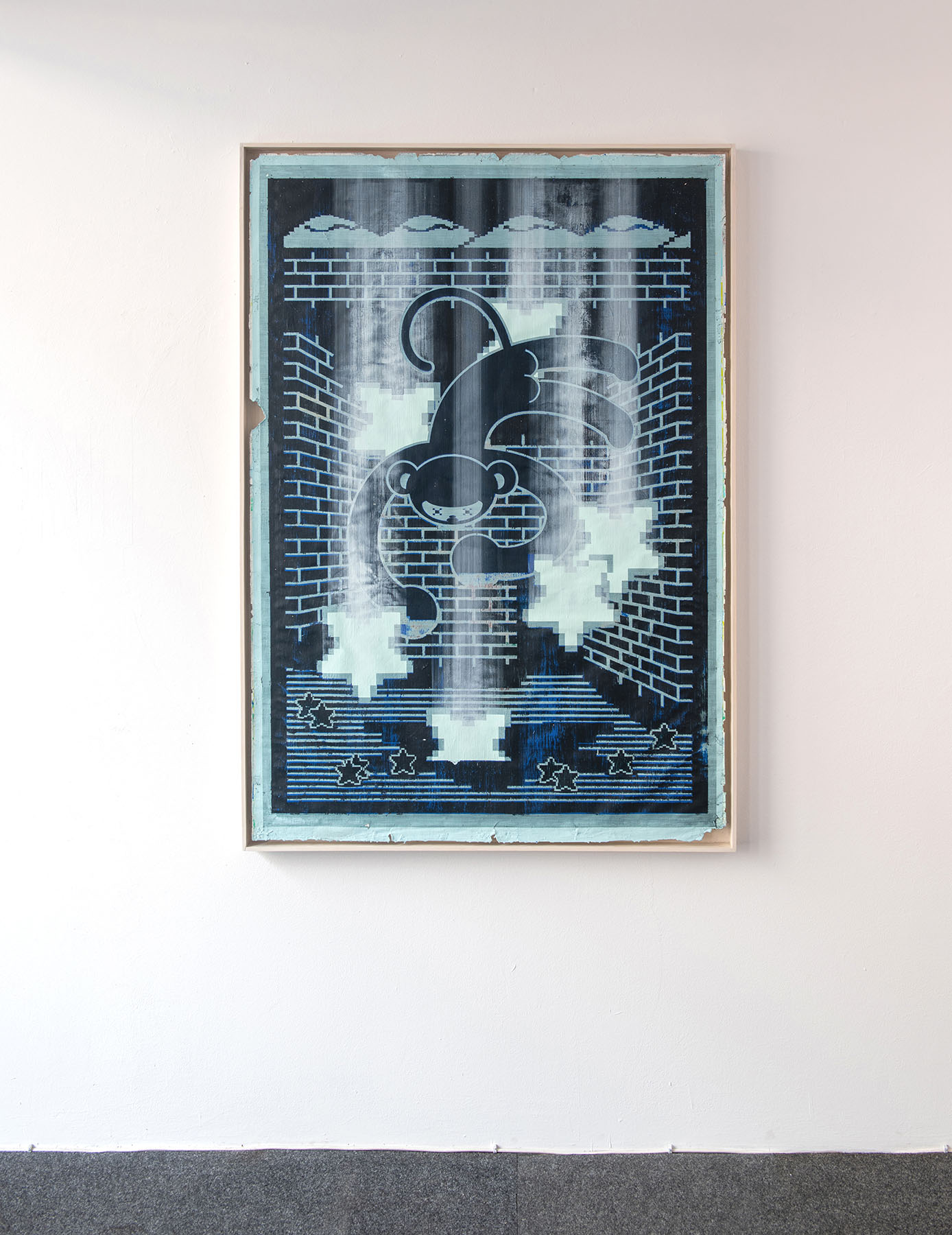 motifs, homage, heroes, old cartoons, translation into painting,