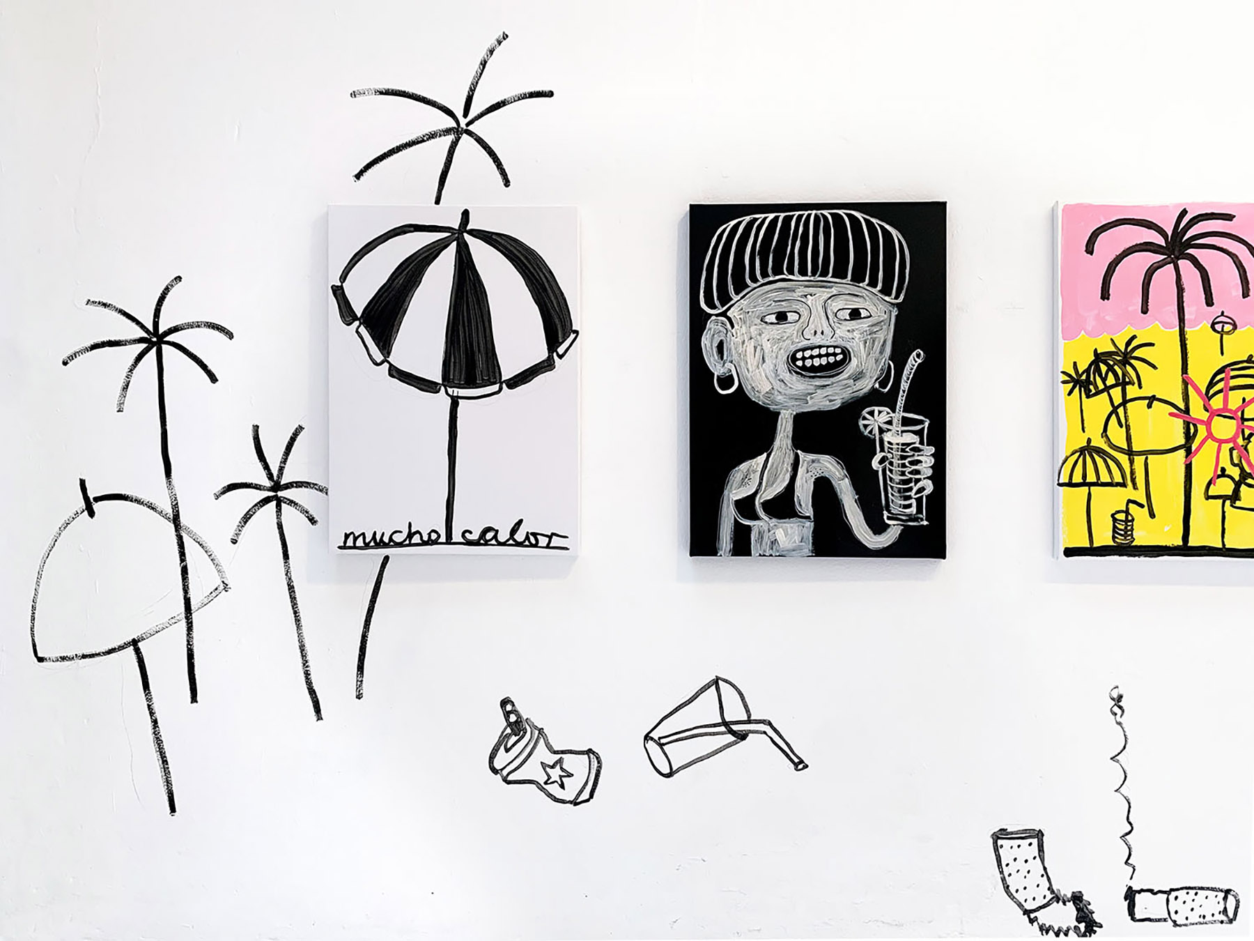 solo show, uxval gochez, viewing room, munchies art club