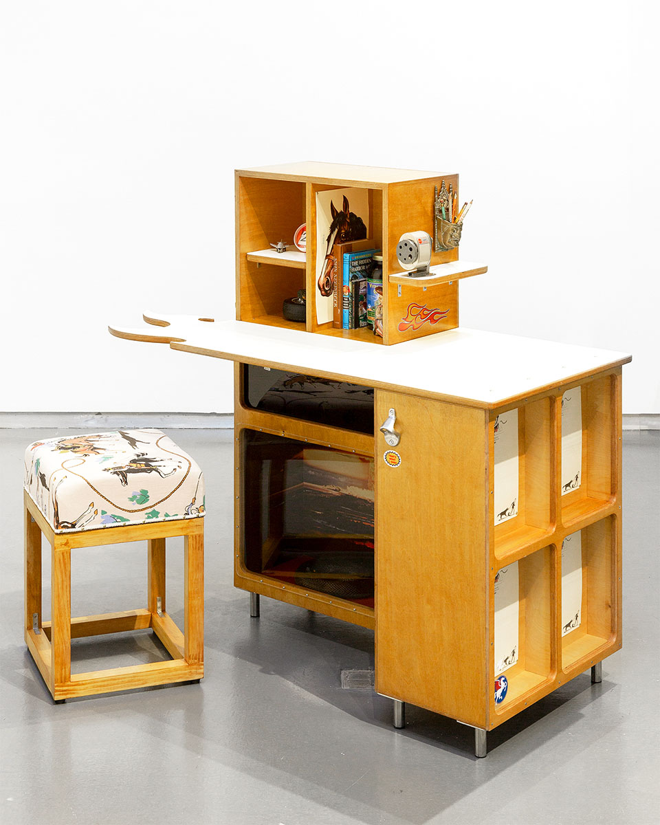 nh depass, making self portrait through an object, sculptor