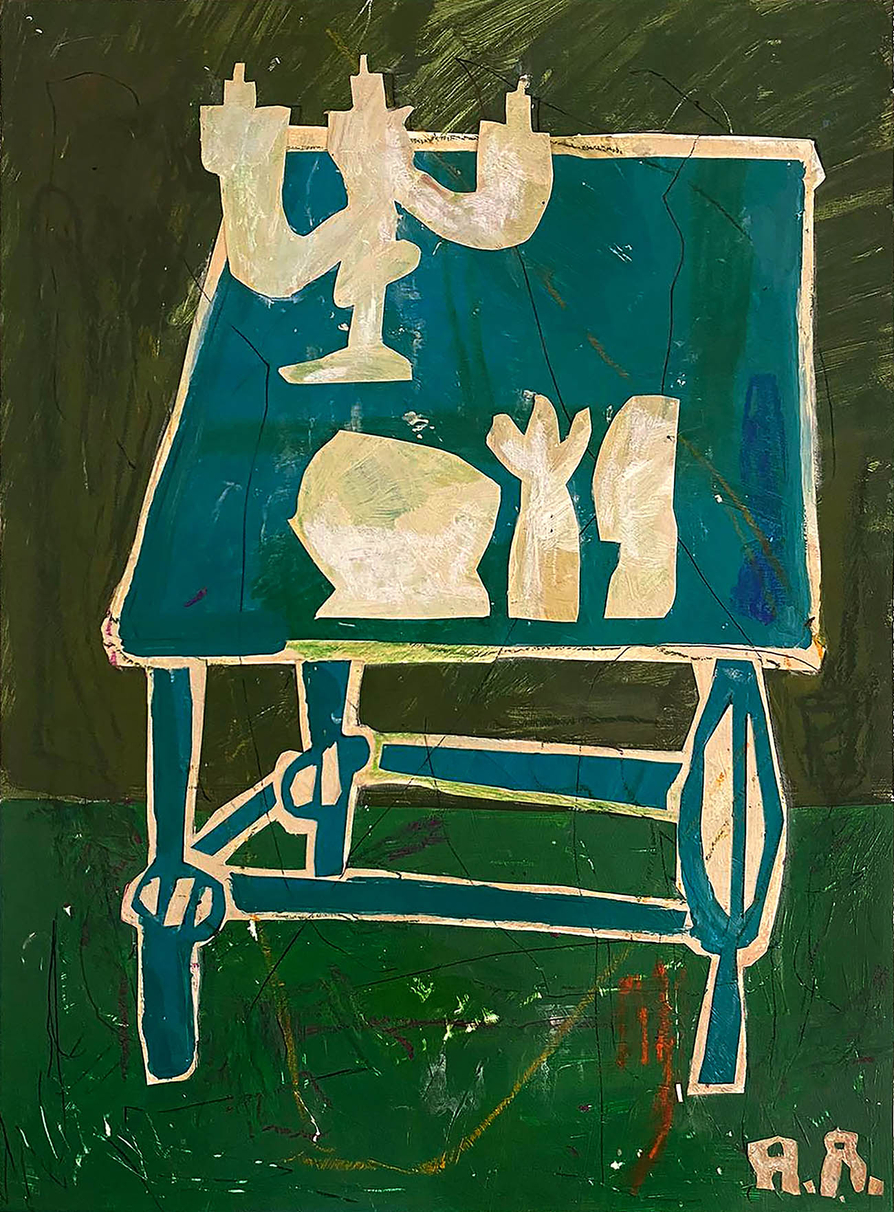 blue shop cottage van rensburg gallery, galerie koakanas, emerging artist, paint, color, emerging artist, painter,