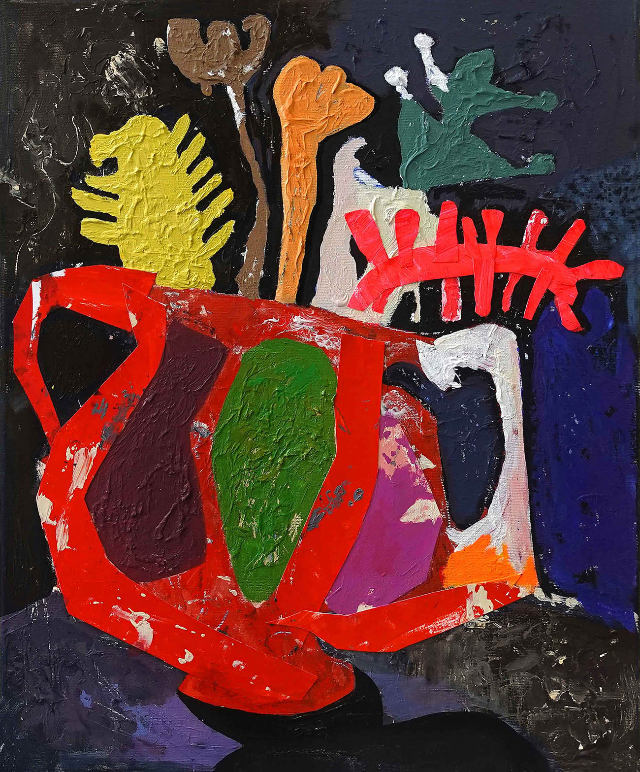 new, collectors, curated, young who is anuk rocha artist, abstract expressionism, figurative painting, fauvism