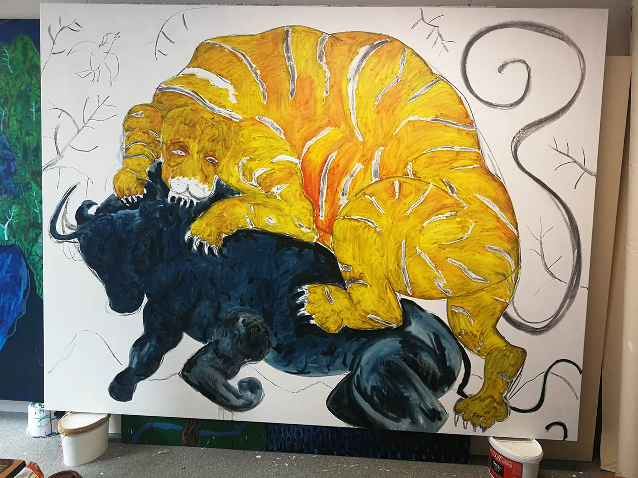 supportive, talented, great artworks, mythological artworks, curator, set