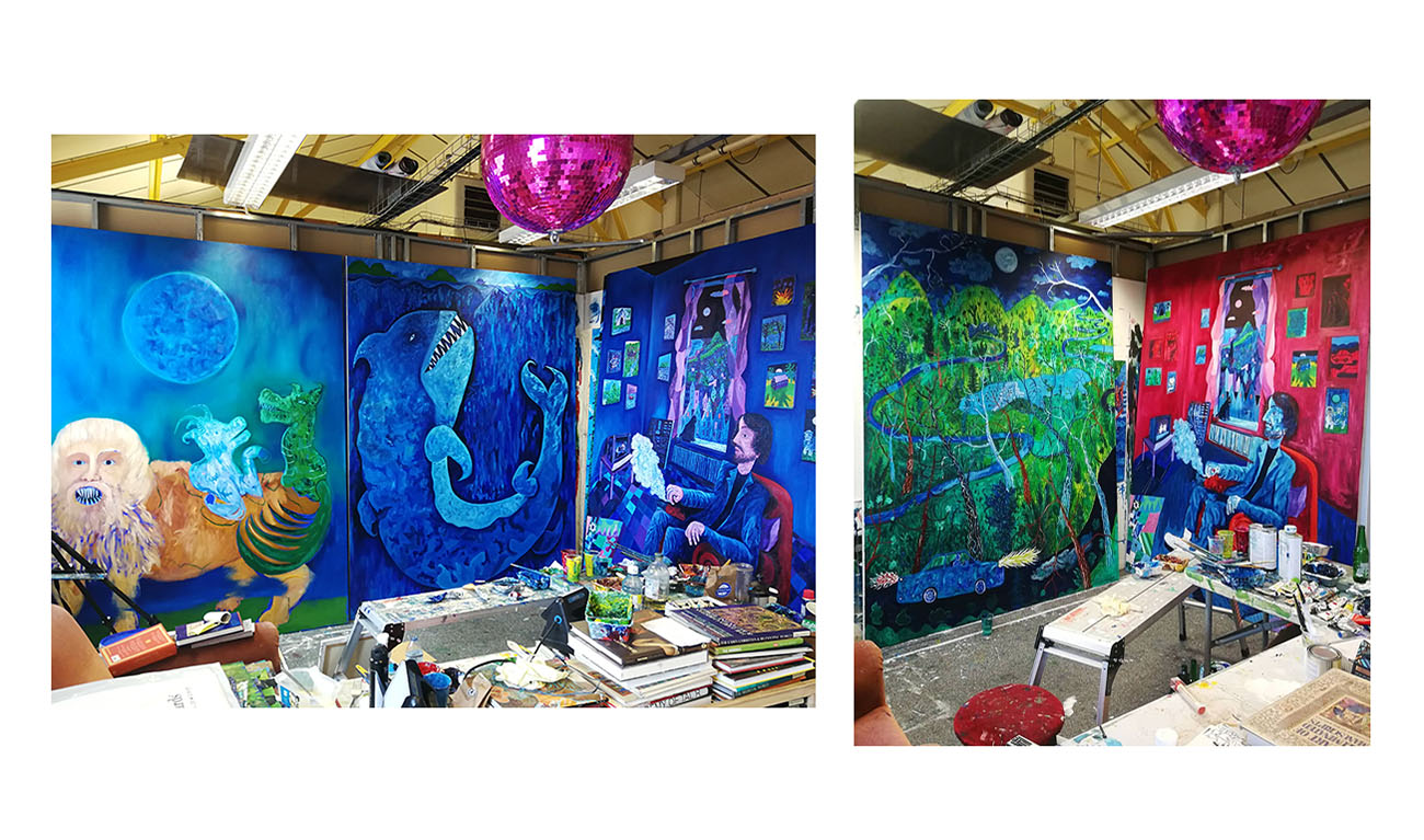 paint talk, projects, denmark, galerie wolfsen, erasmus peter fischer curating, the amber room