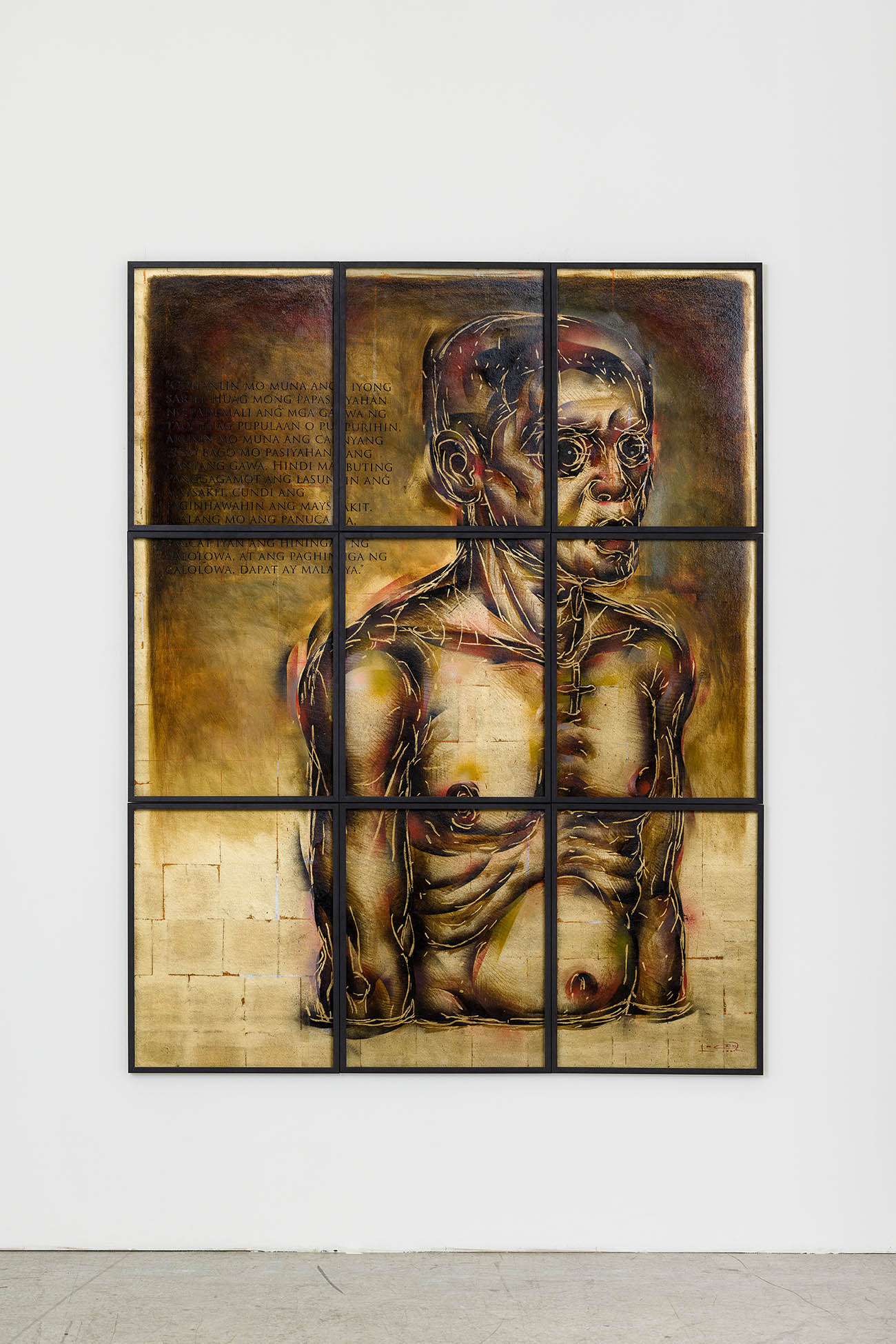 lelie de chavez, female artist, kunstokumentationcom, metal painting, on view, available art