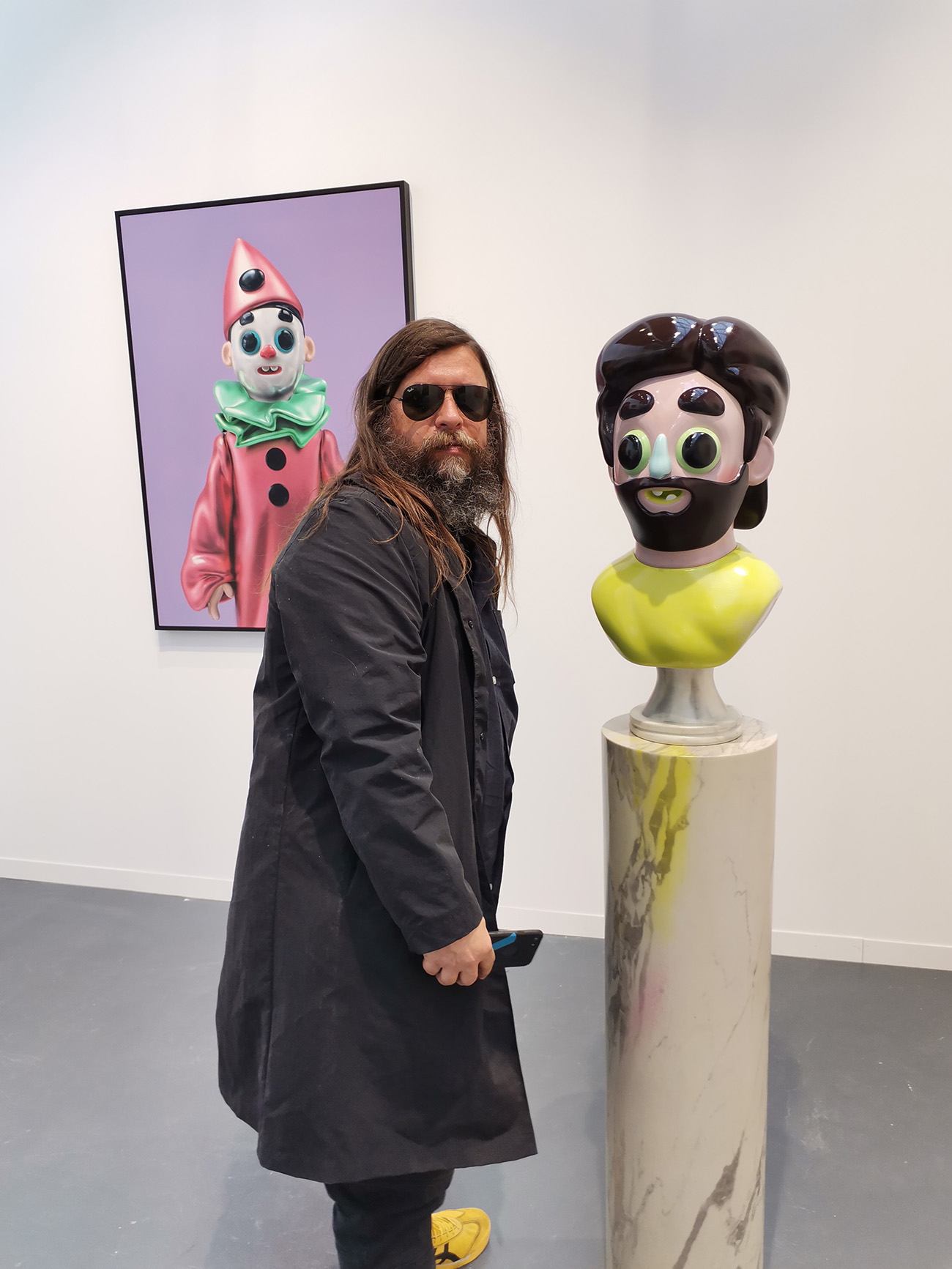almine rech gallery, césar piette, contemporar sculpture, glossy, modern, digital, ernst koslitsch
