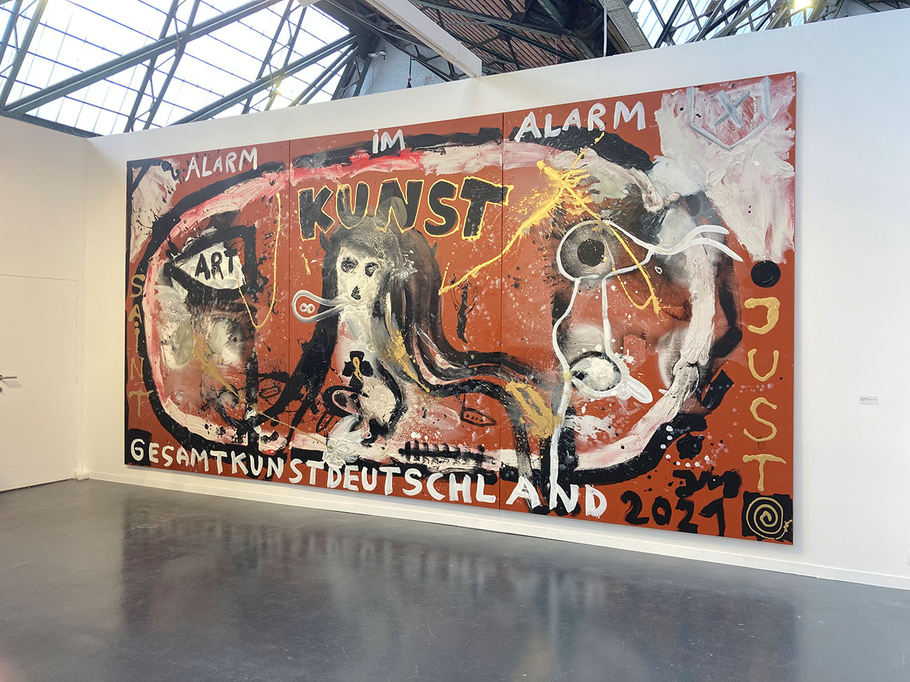 jonathan mess tim van lair, large artwork, famous german artist living, contemporary painting, cult, april, edition, llc