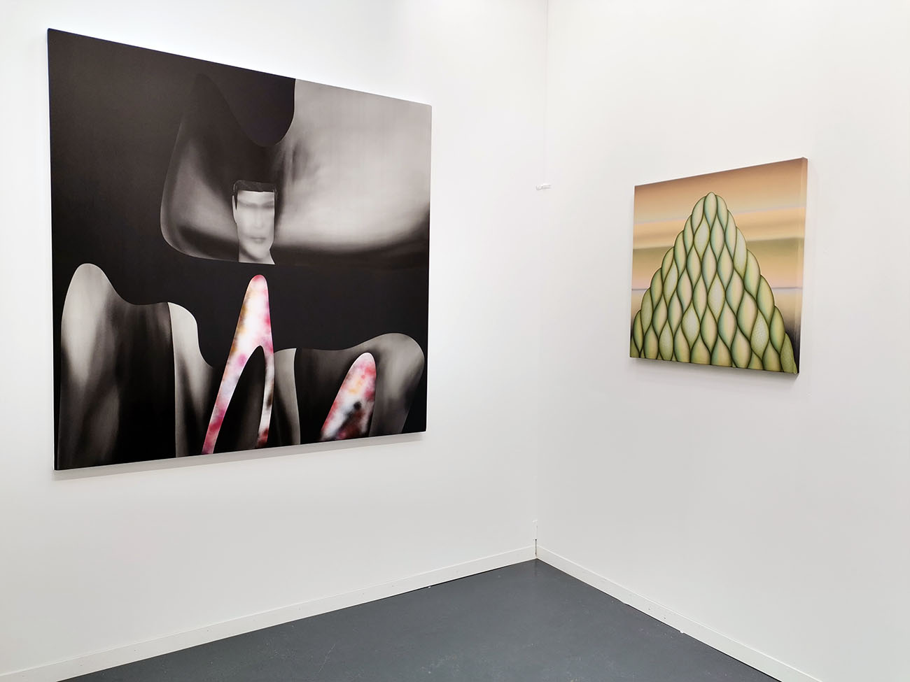 steve turner, artist jingze du, molly greene, paintings, los angeles, emerging artists,