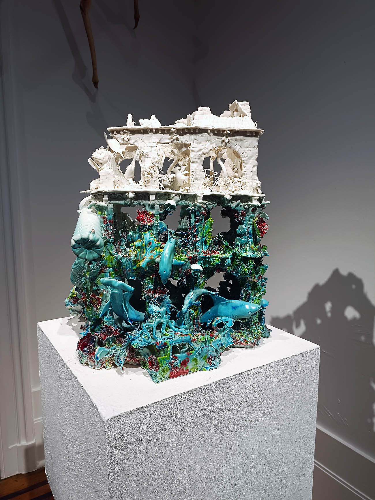 contemporary ceramics, porcelain, glazed, intricate, delicate, detail