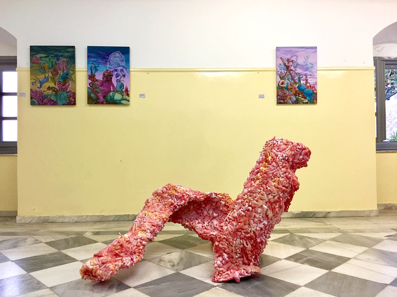 sculpures, installation, hydra island