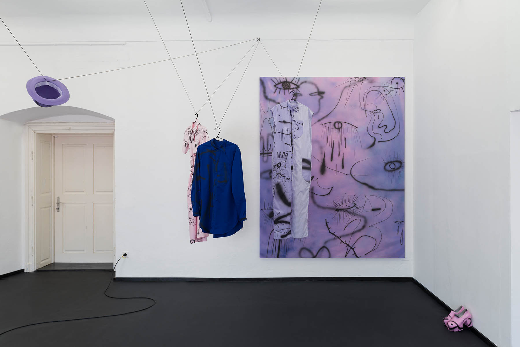 hana frisonsova, eva macekova, exhibition view, art club eisenstadt,