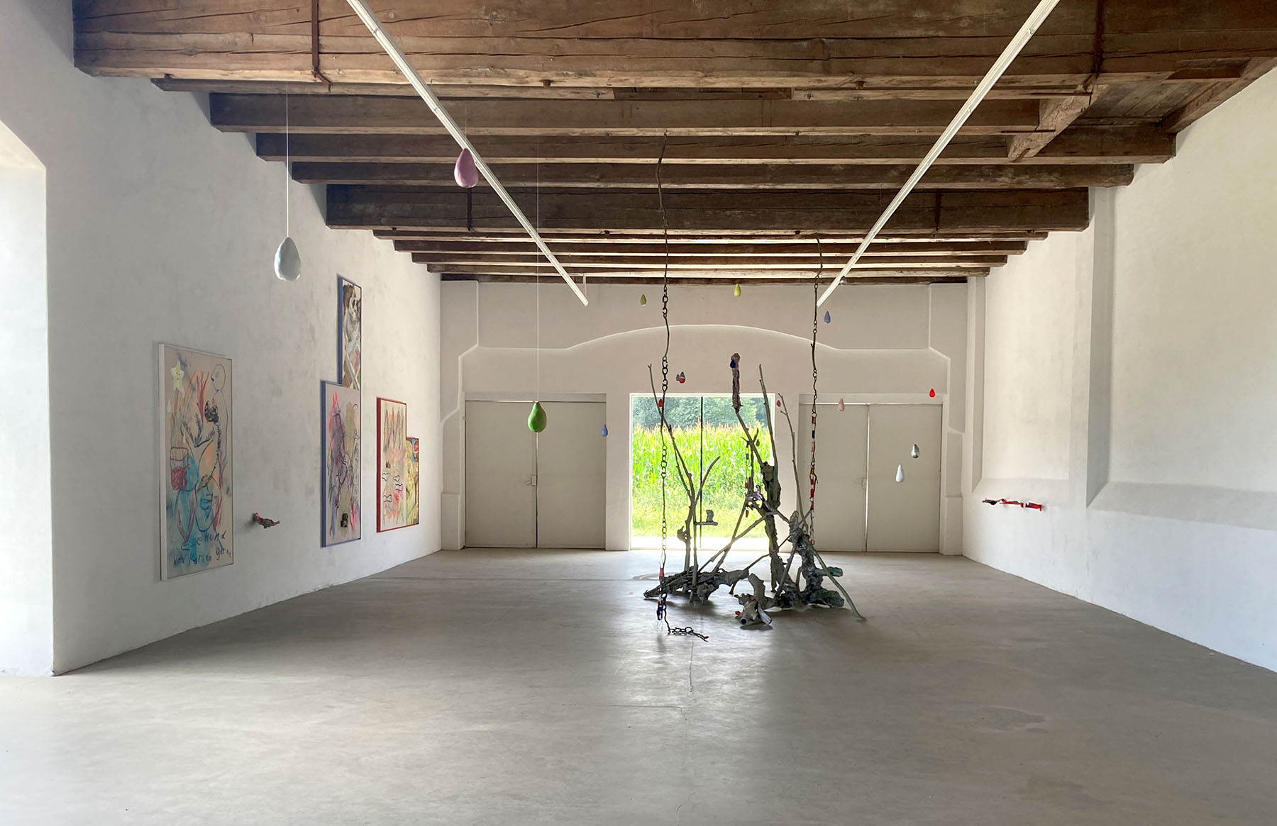 art now, exhibition view, barn, styria near, graz,