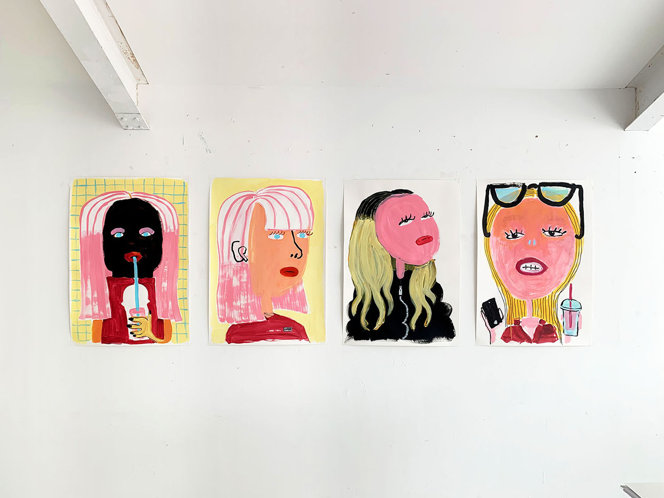 art sketches, women artists