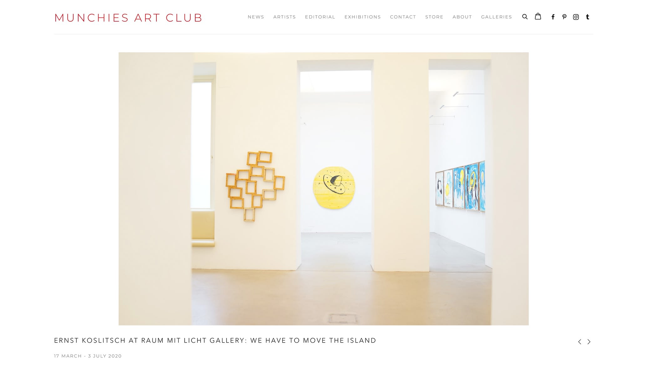 munchies art club, gallery raum mit licht, vienna