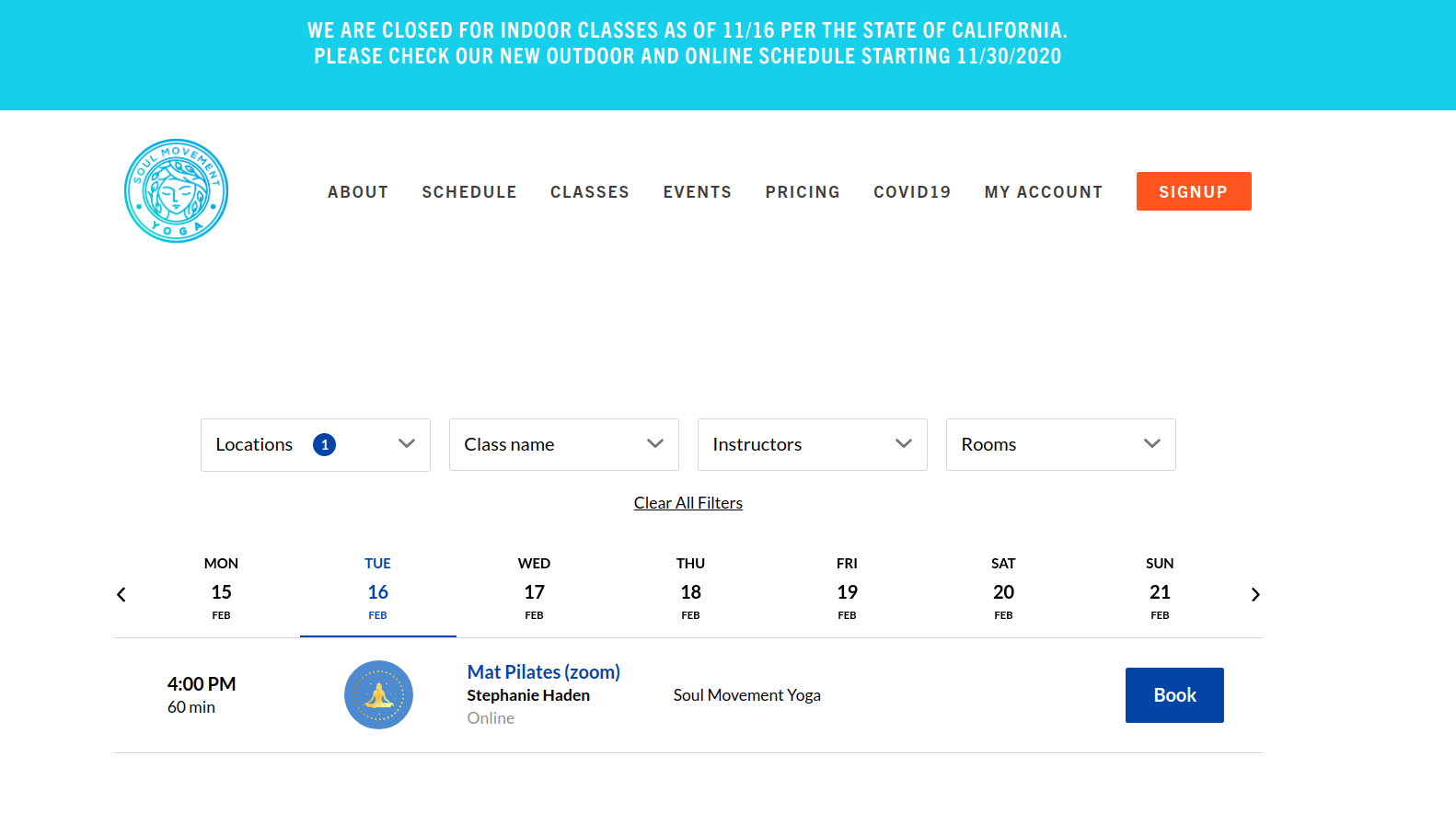 Bookee's website integration to drive online bookings.