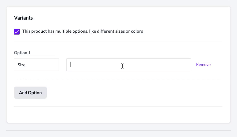 Adding products and variants on bookee software's inventory