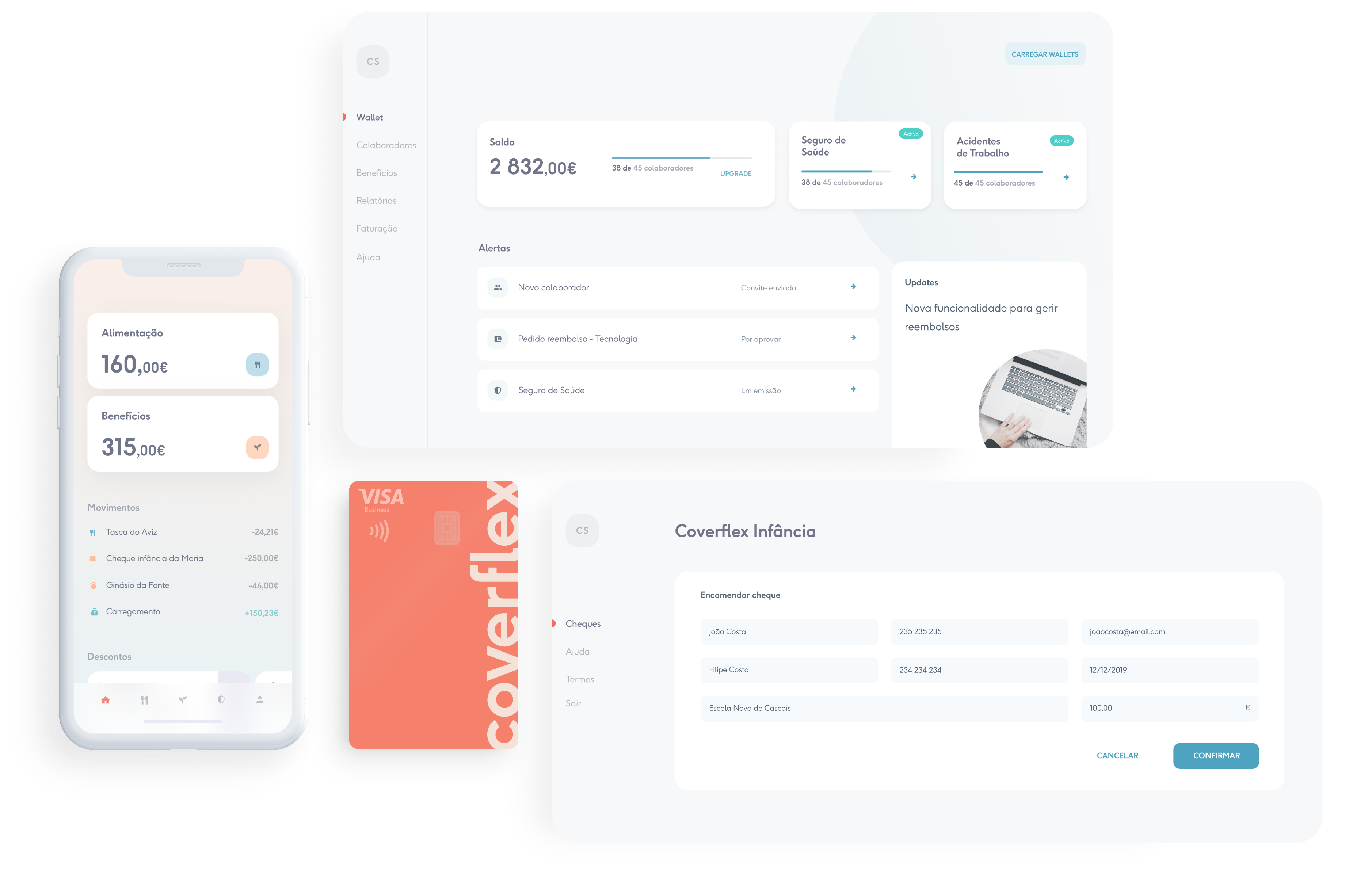 solução de benefícios flexíveis da Coverflex