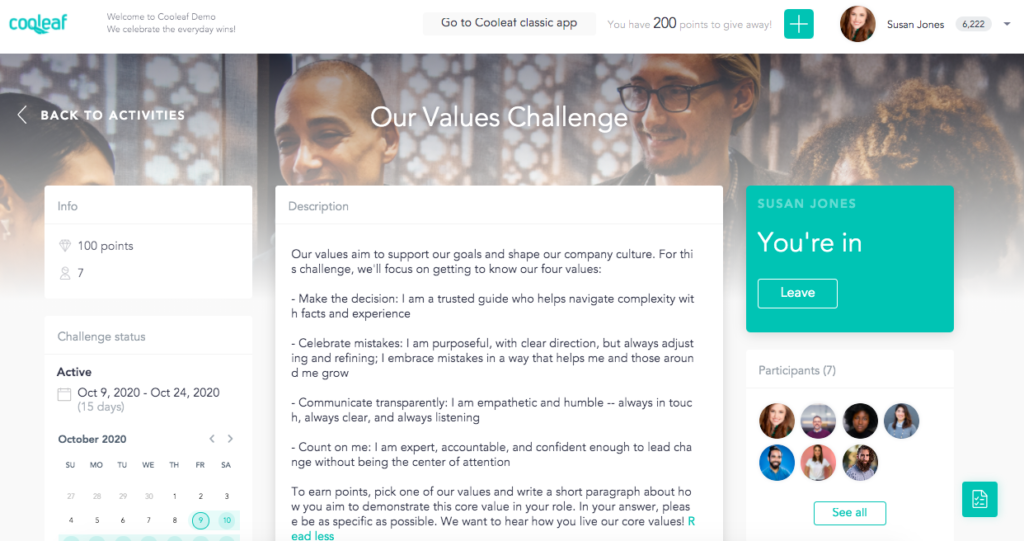 Virtual activities bring workplace core values to life