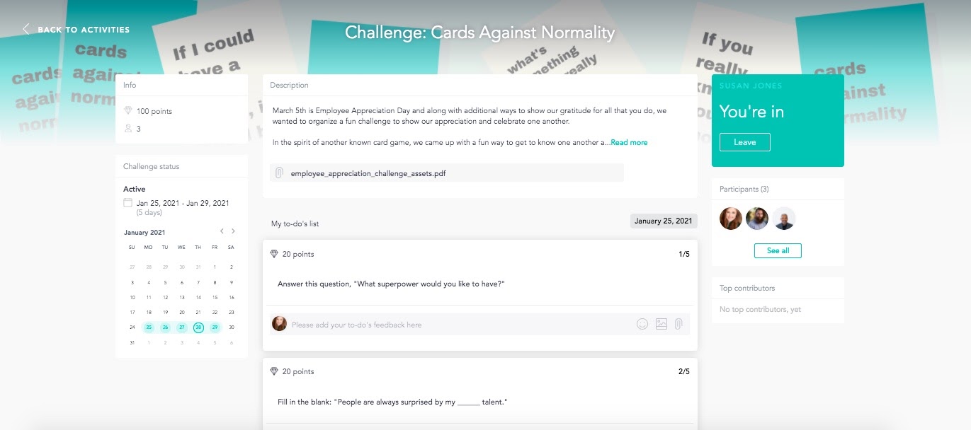 Get to know your remote coworkers with fun virtual challenges