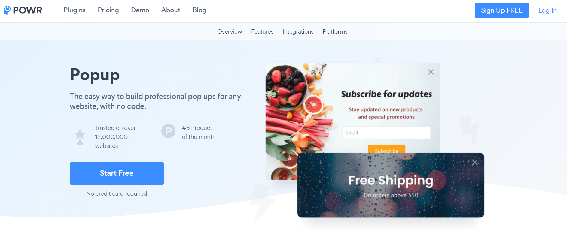 Volusion apps: POWR Popup