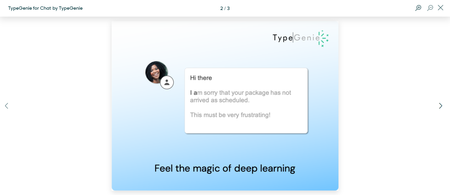 TypeGenie for Chat