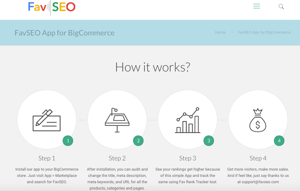 BigCommerce apps: FavSEO