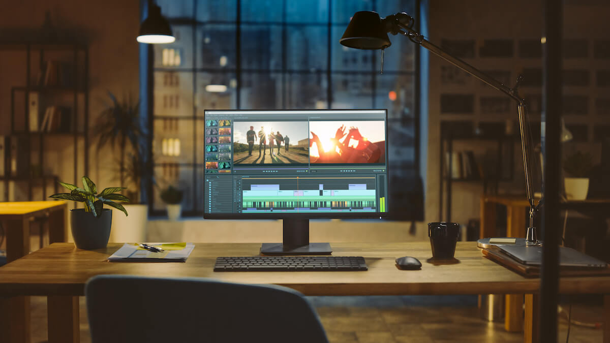 Explainer video software: video editing process using a software