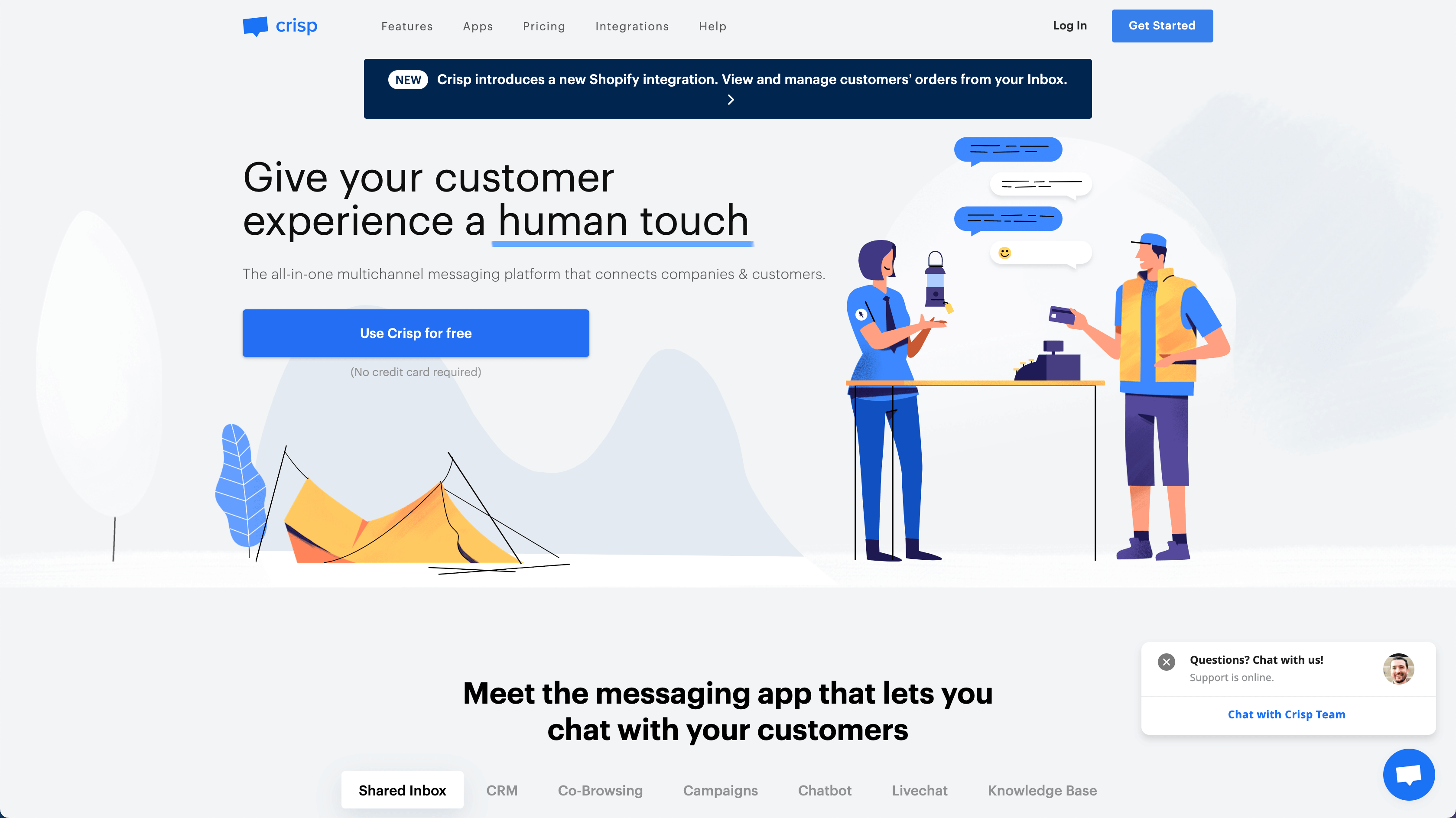 intercom vs crisp chat