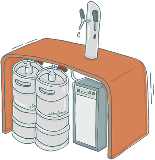 Services - Ebb & Flow Keg - Stationary Drafting Systems for B2B point of sale partners