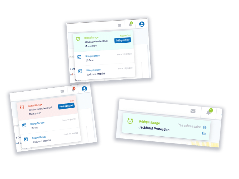 Notifications et alertes email jackfund