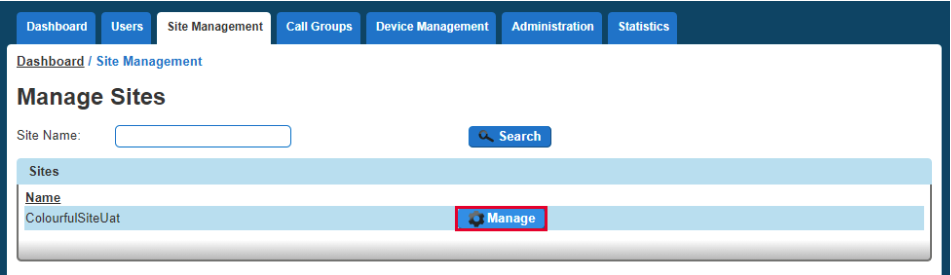 Site Management