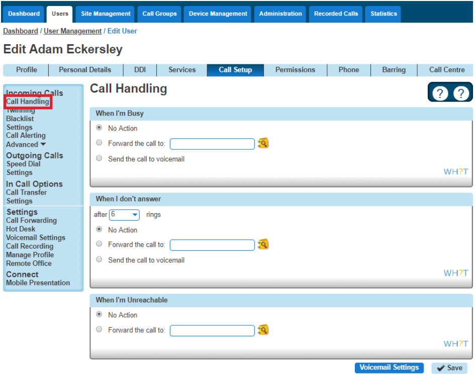 Call Handling