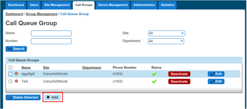 Call Queue Group