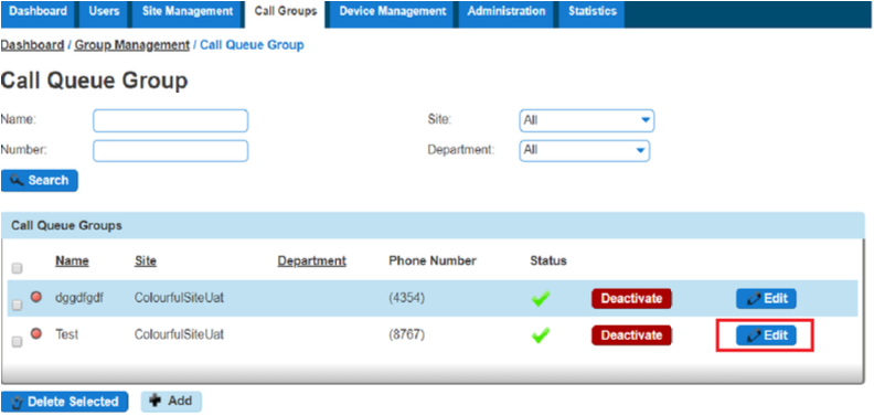 Call Queue Group