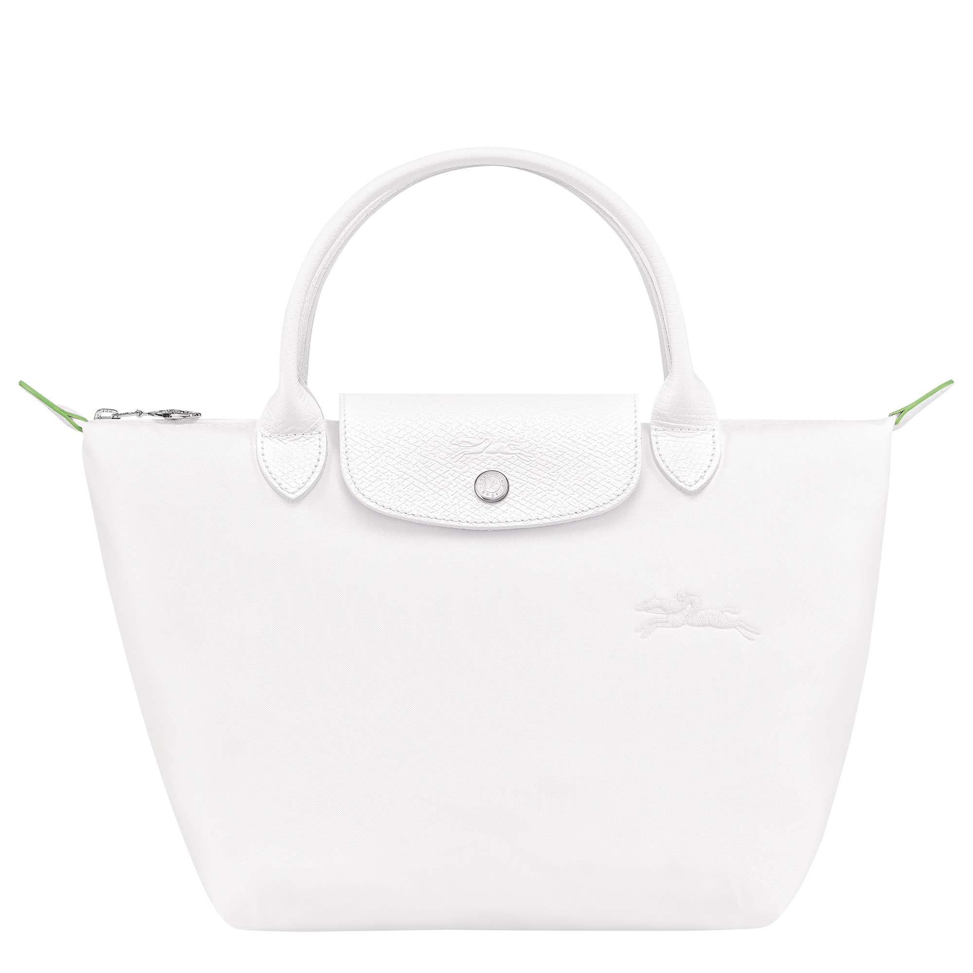 ‘LE PLIAGE®’ GREEN TOP HANDLE BAG S IN SNOW, RM535