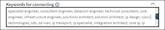 LinkHelp - Keyword for connecting